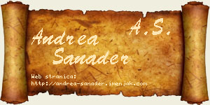 Andrea Sanader vizit kartica